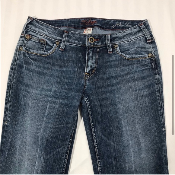 Silver Jeans Aiko Slim Fit Size 29 Blue Faded Wash - Picture 3 of 9